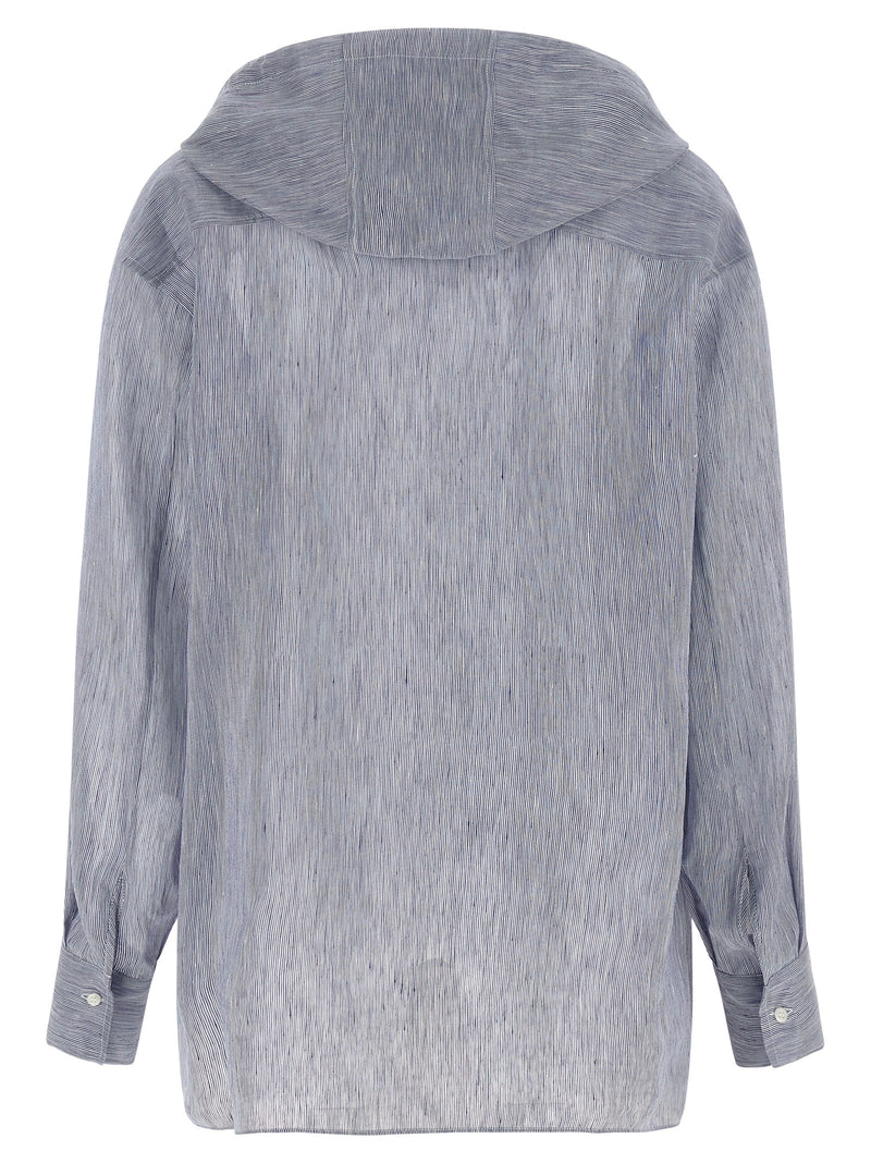 Blue Linen Blouse