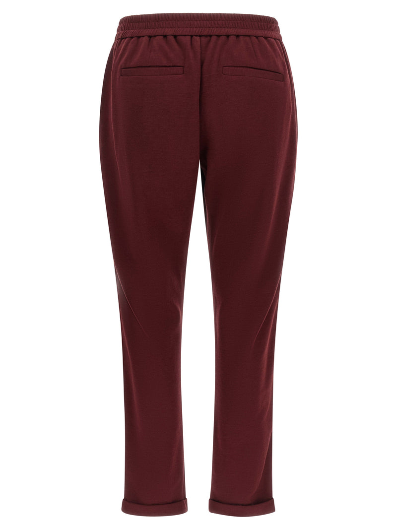 Bordeaux Cotton Joggers (Workout Pants)