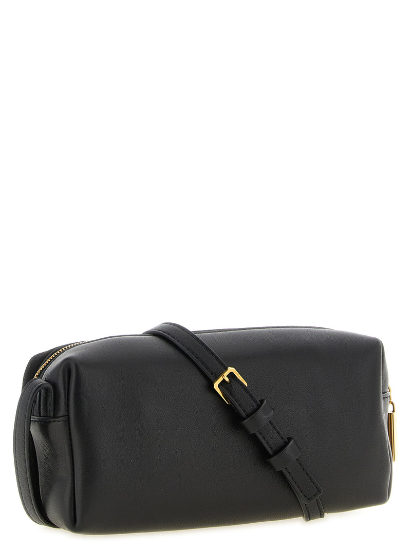 Black Calfskin Crossbody Bag