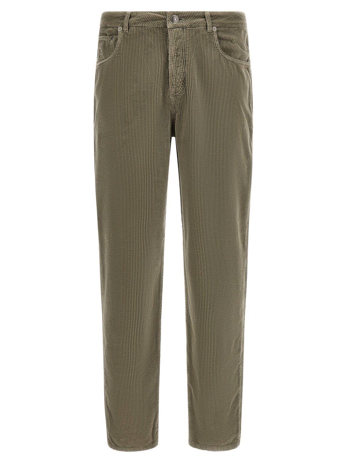 Bicolor Cotton Casual Pants
