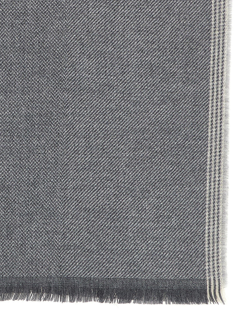 Gray Wool Scarf