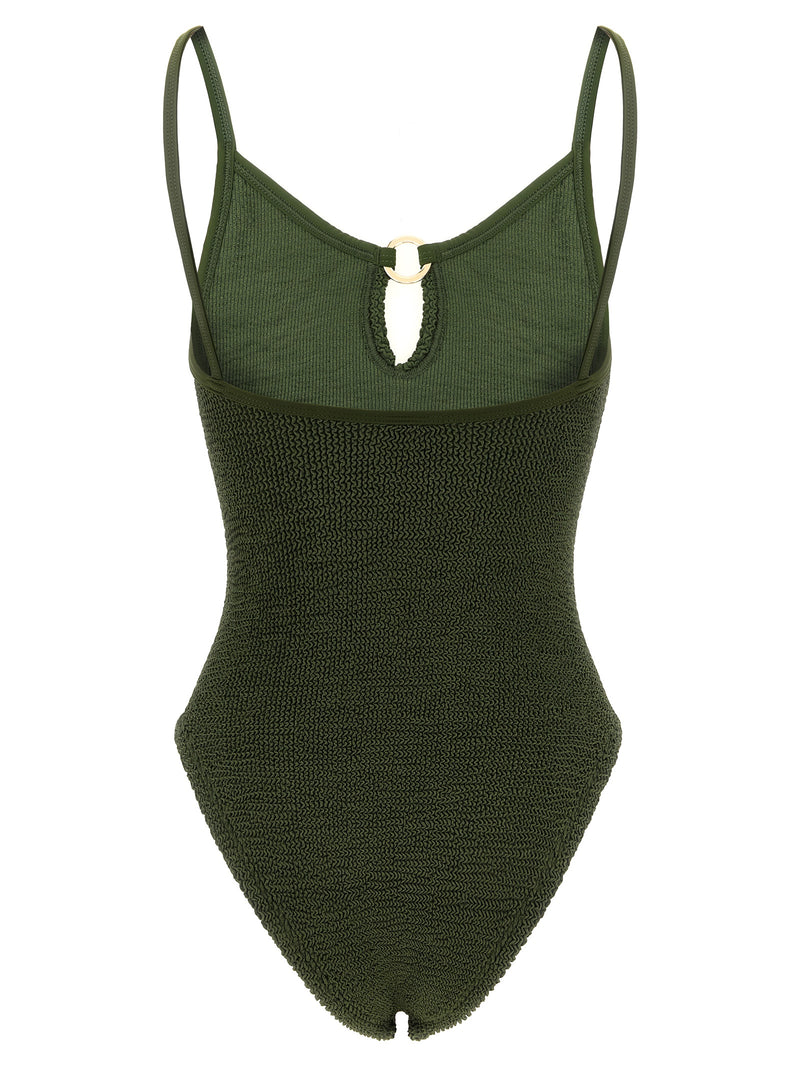 Bicolor Polyamide One-Piece Swimsuit