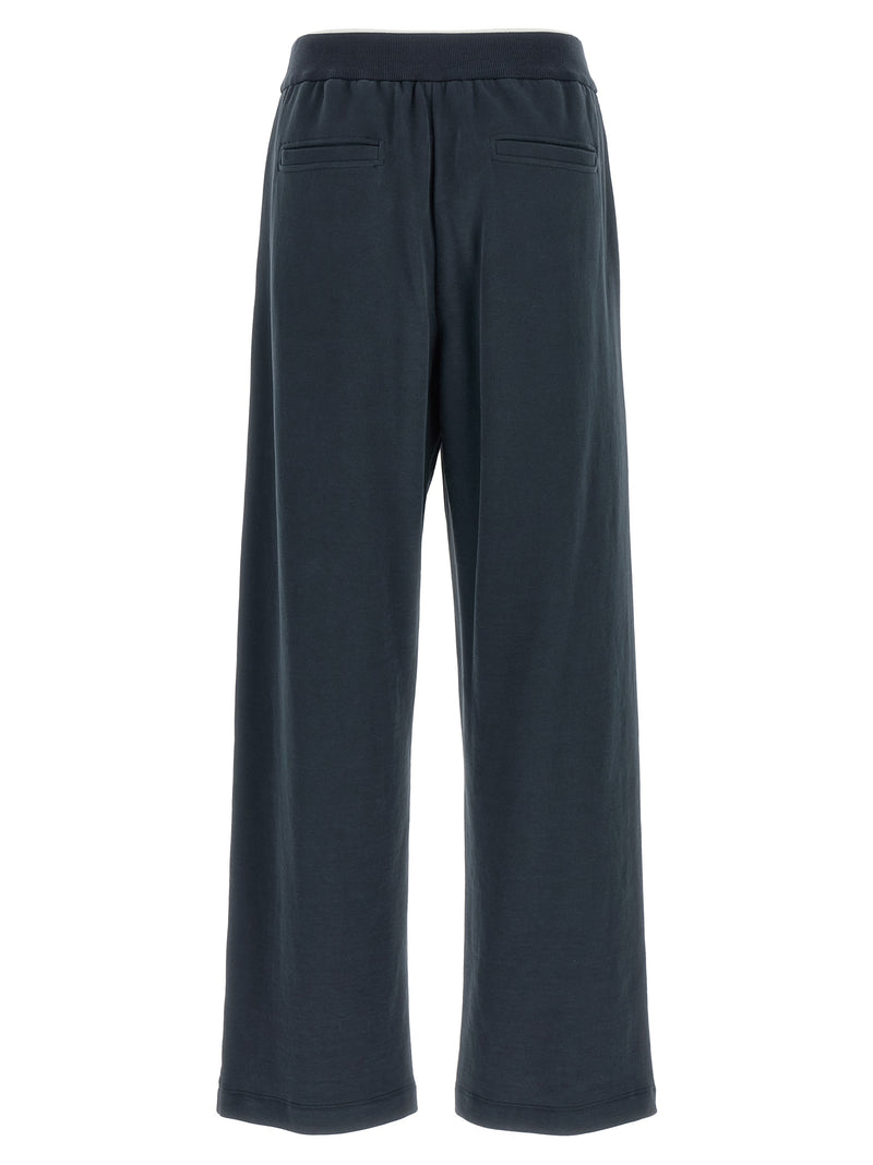 Blue Cotton Joggers (Workout Pants)