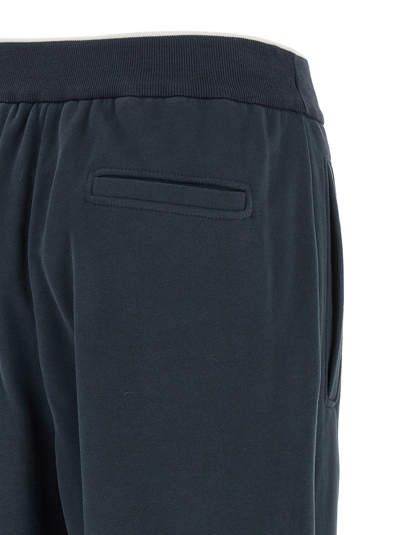 Blue Cotton Joggers (Workout Pants)