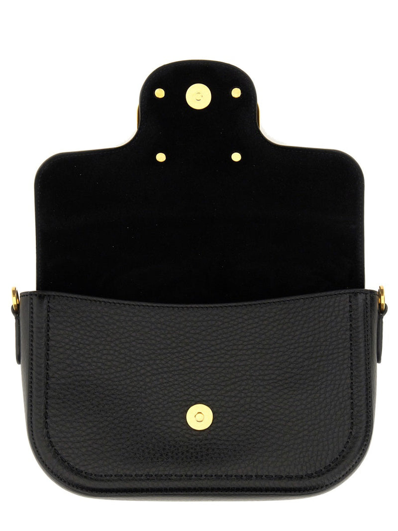 Valentino Garavani Alltime Shoulder Bag — Black Leather