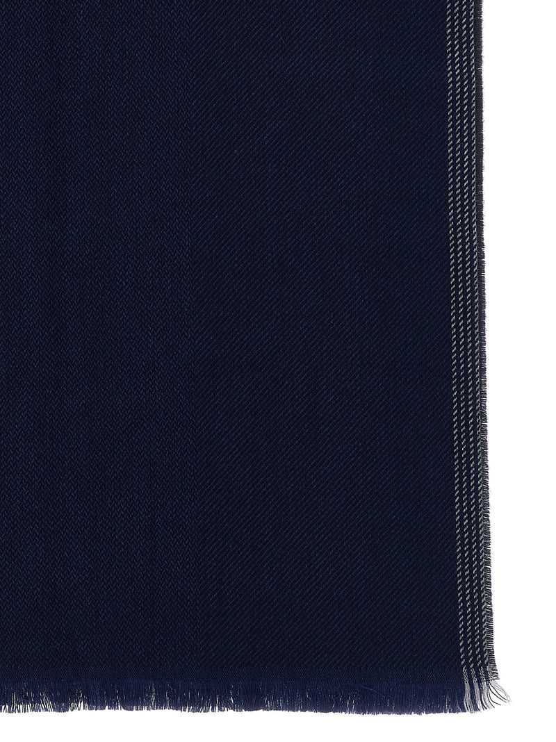 Blue Wool Scarf