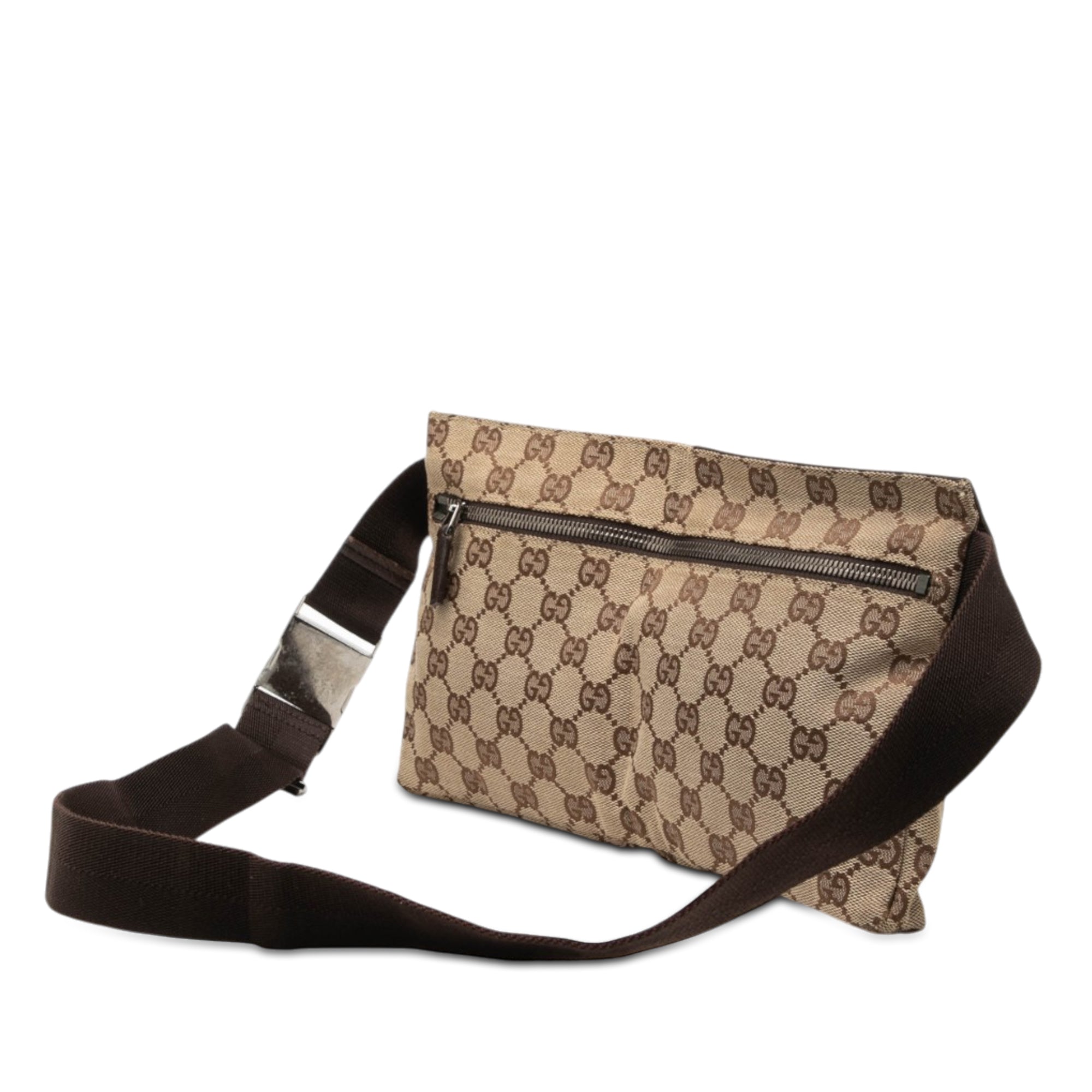 GG Canvas Double Pocket Belt Bag - Image 2