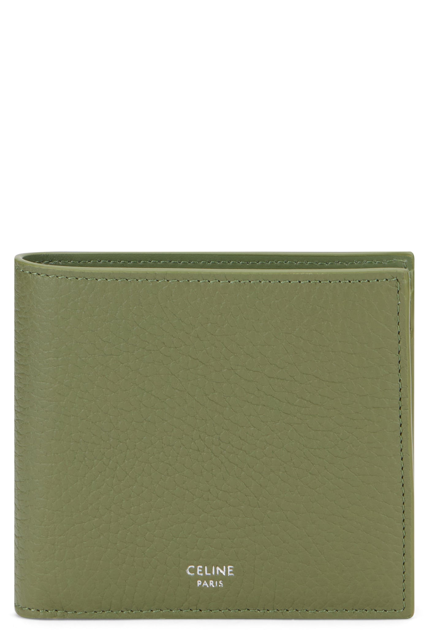 Celine Hammered Calf Skin Wallet — Green & Cardholders
