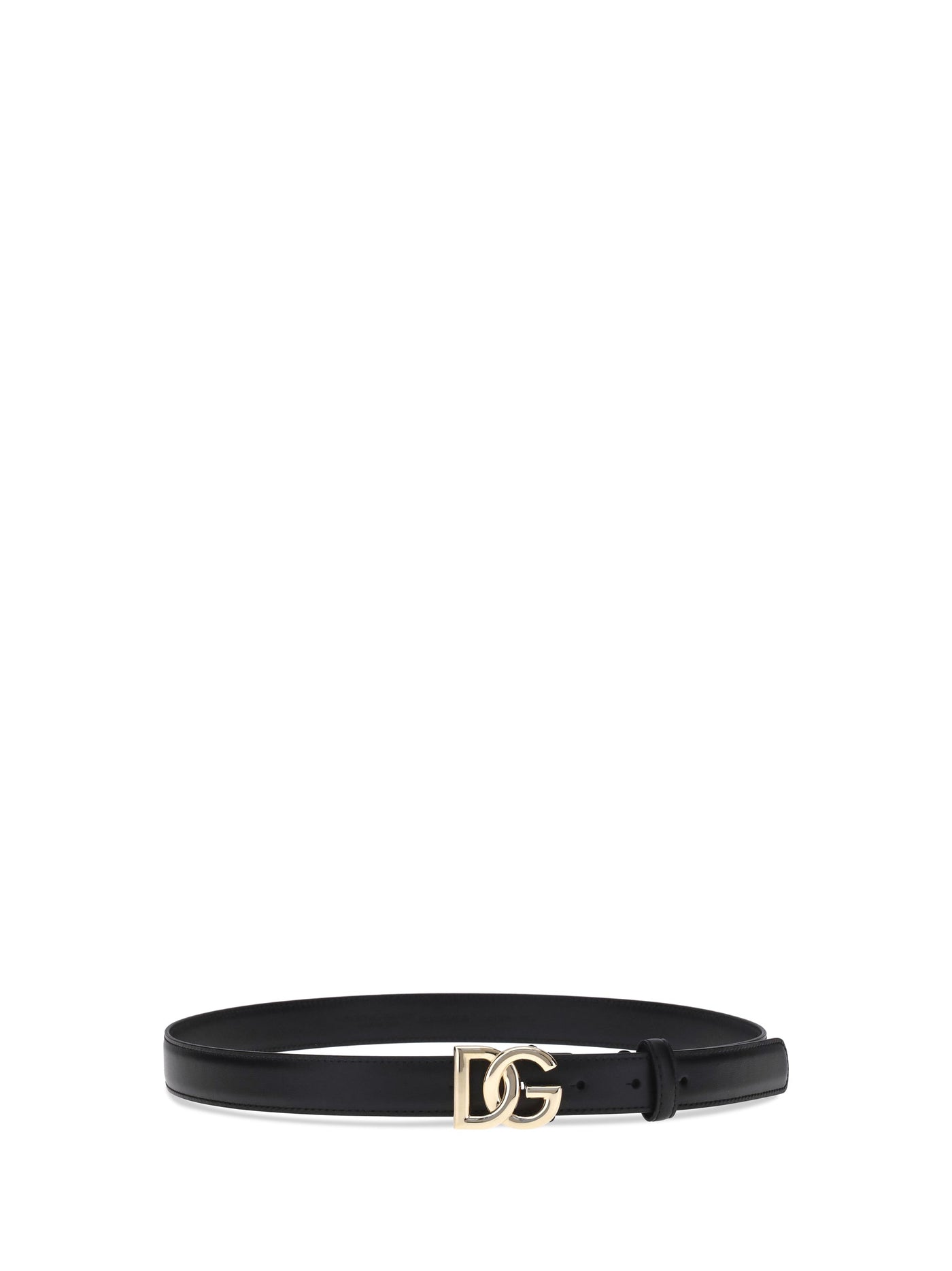 Dolce & Gabbana Calf Leather Belt — Black