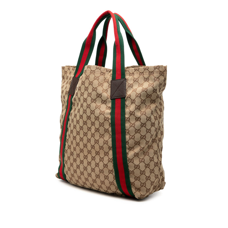 GG Canvas Web Tote - Image 2