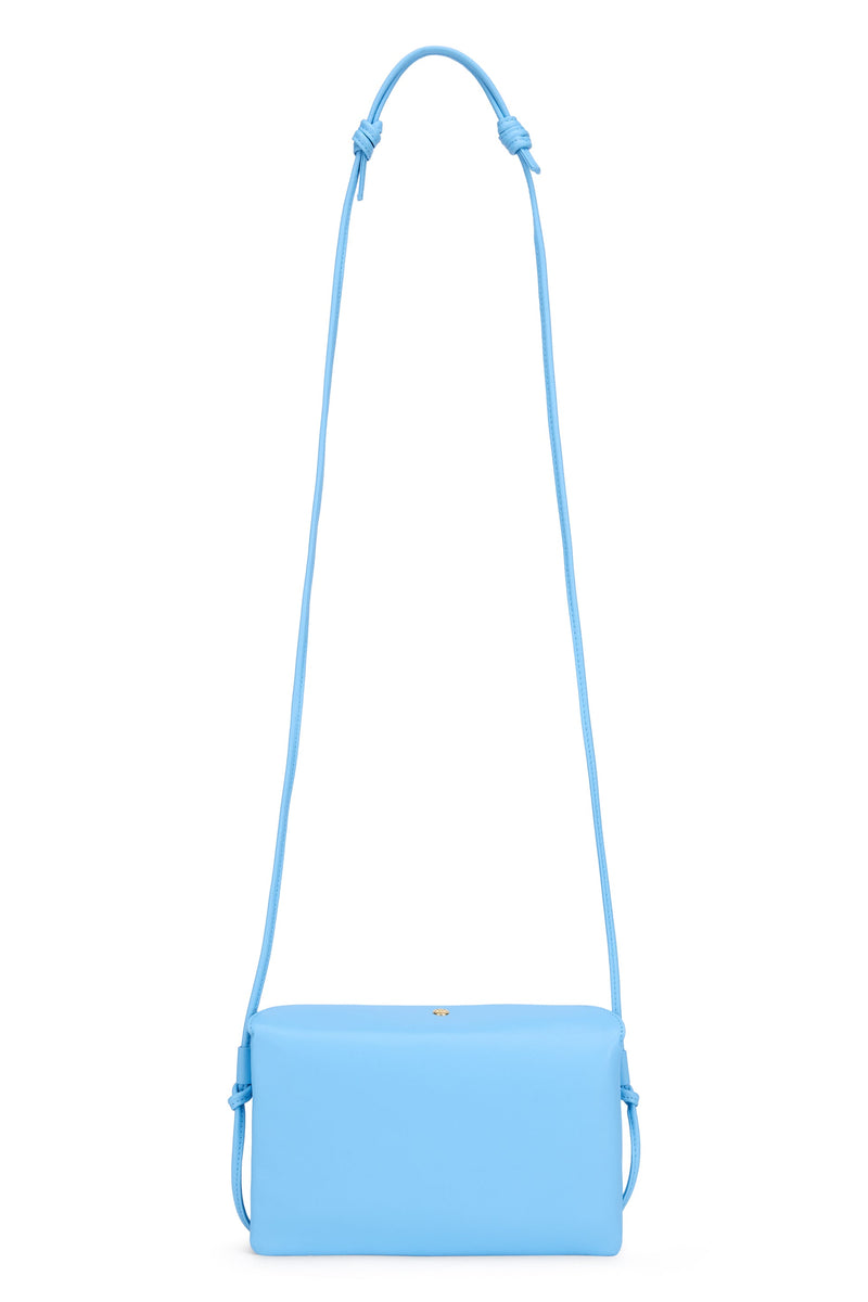 Celine Smooth Lambskin Shoulder Bag — Blue Leather