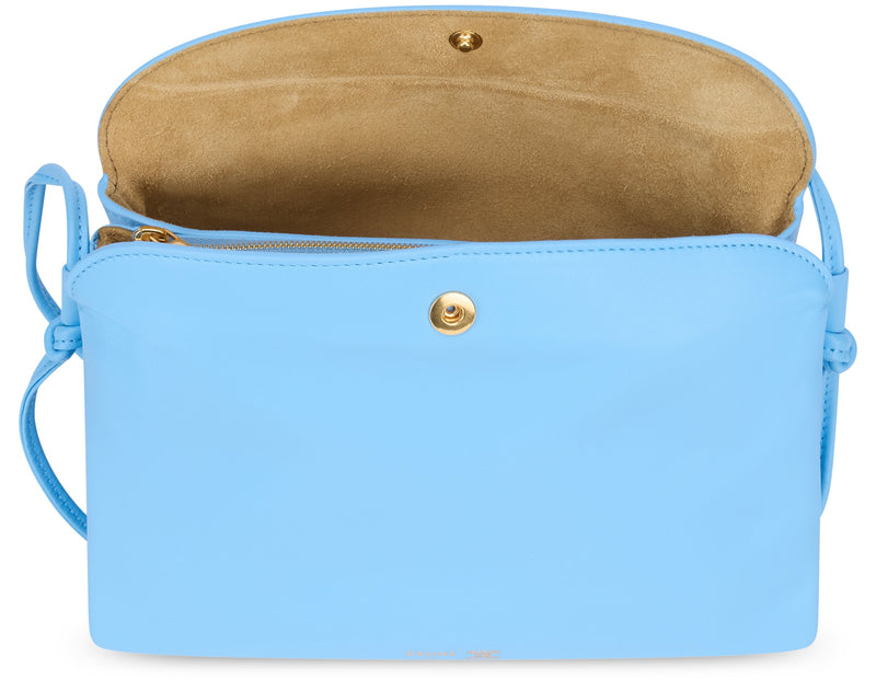 Celine Smooth Lambskin Shoulder Bag — Blue Leather