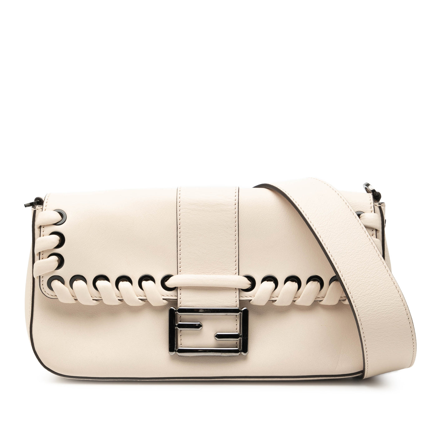 Whipstitch Leather Baguette Crossbody - Image 1