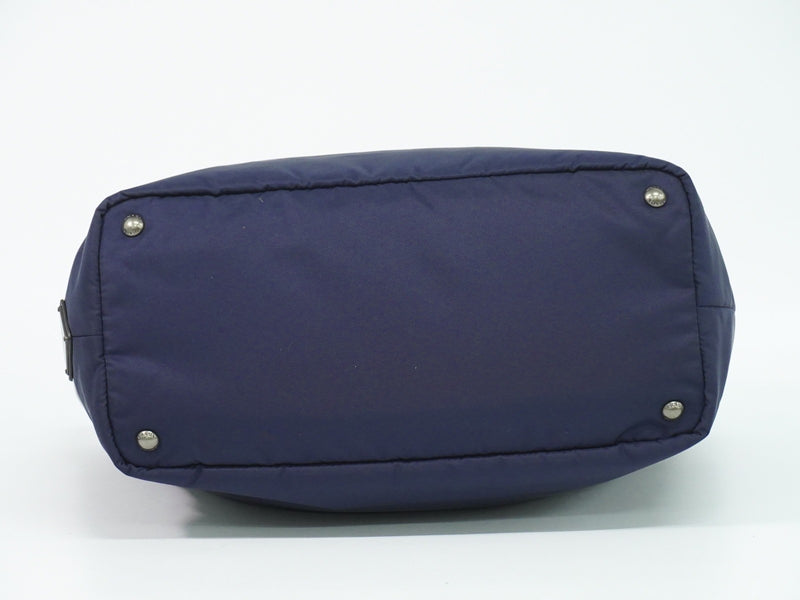 Prada Convertible Double Tessuto Navy Nylon Bag