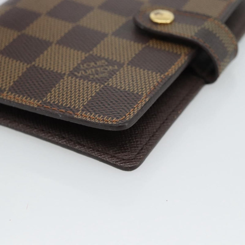 Louis Vuitton Ring Agenda Cover Damier Brown Canvas Bag