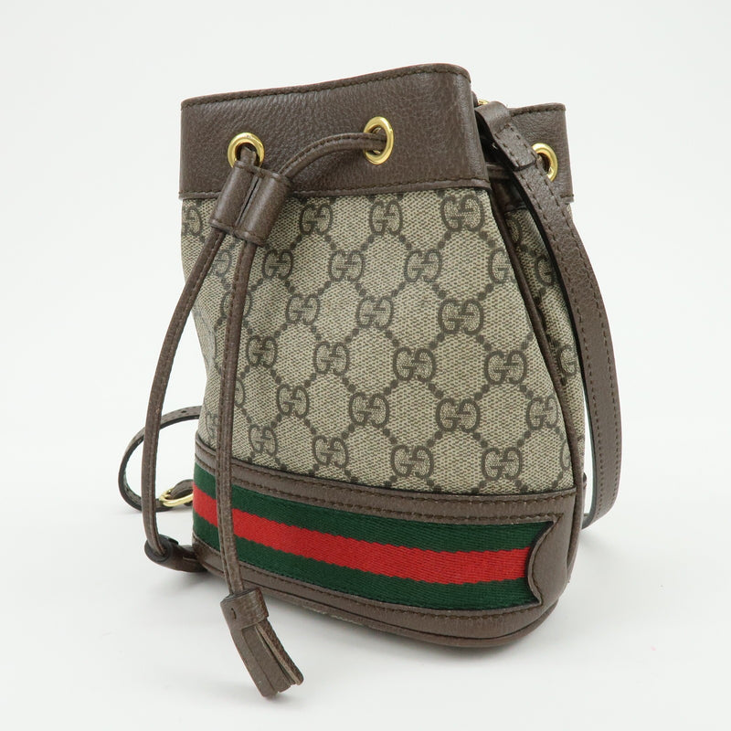 Gucci Ophidia Bucket Gg Coated Canvas Beige Bag