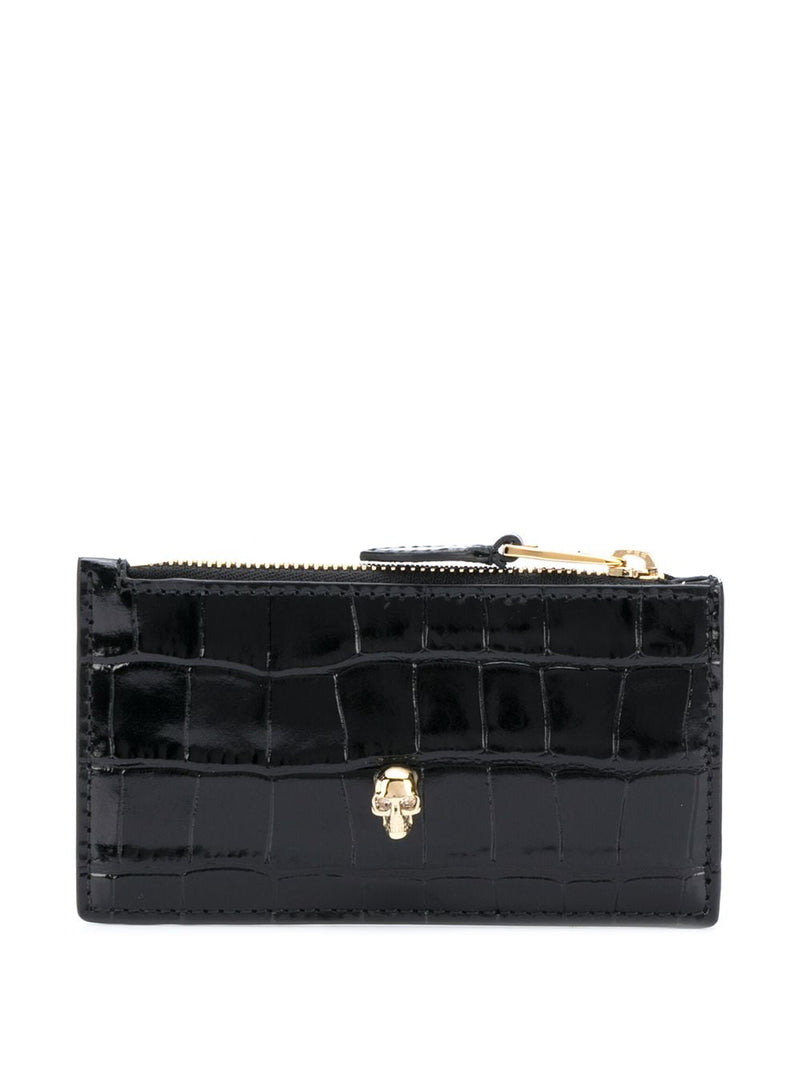 Alexander Mcqueen Card Case — Black Leather Cases