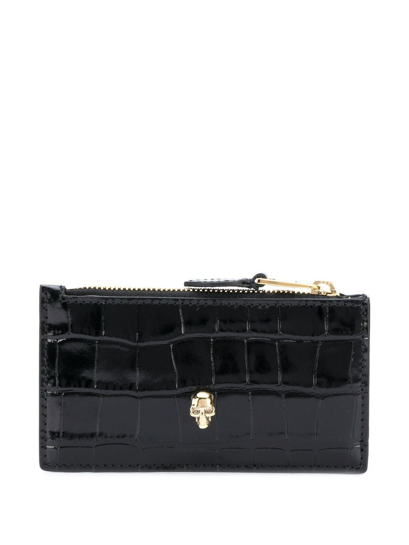Alexander Mcqueen Card Case — Black Leather Cases