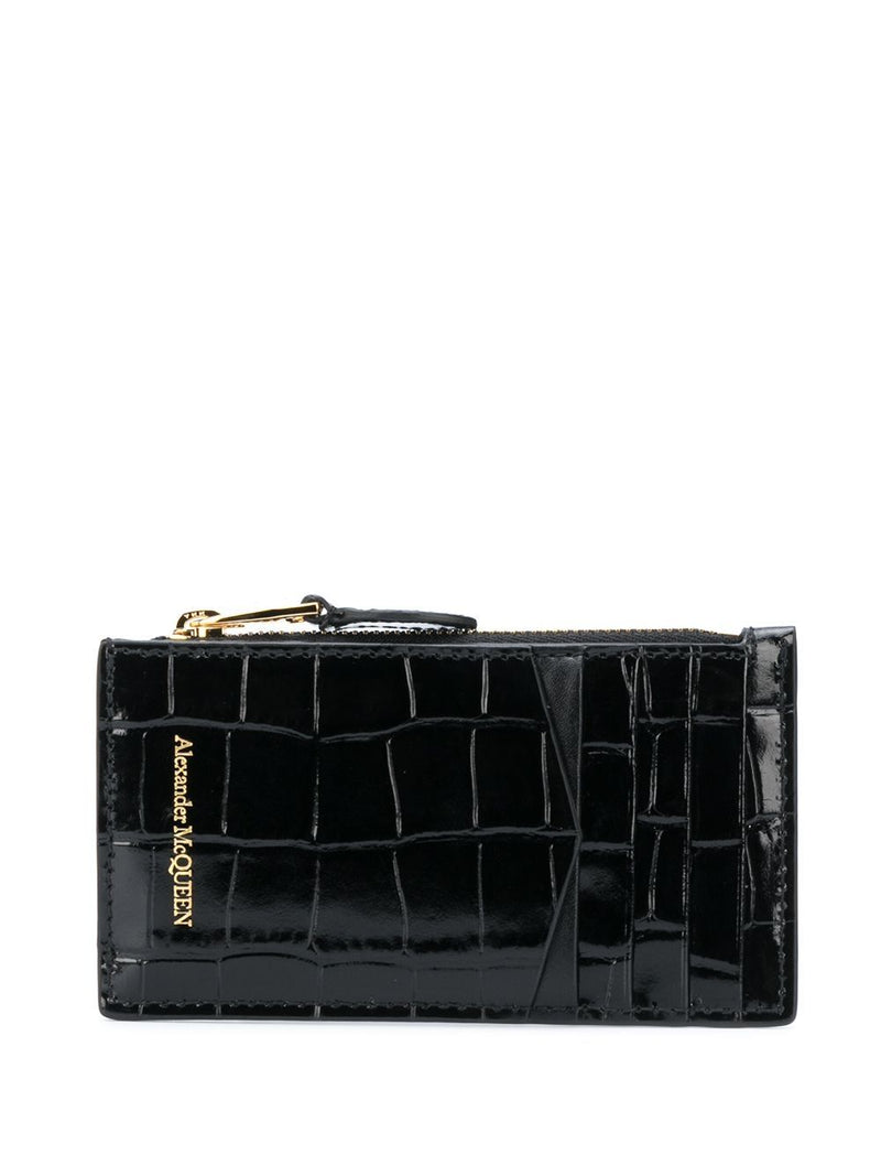 Alexander Mcqueen Card Case — Black Leather Cases