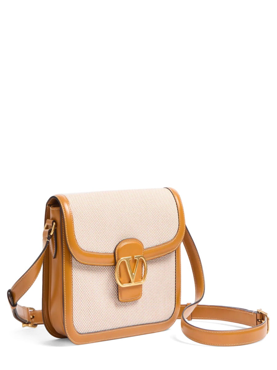 Valentino Garavani Shoulder Bag — Beige Cotton