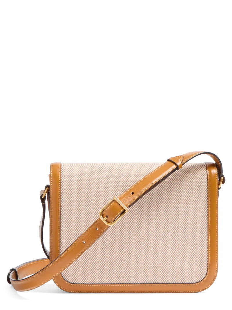 Valentino Garavani Shoulder Bag — Beige Cotton