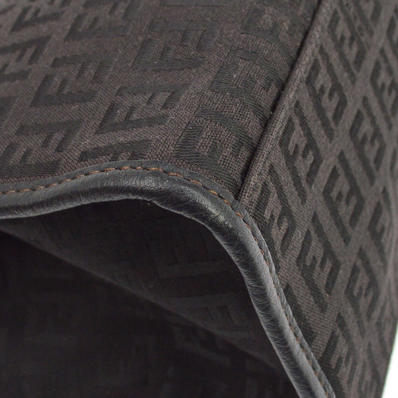 Fendi Vintage Zucchino Canvas Black Bag