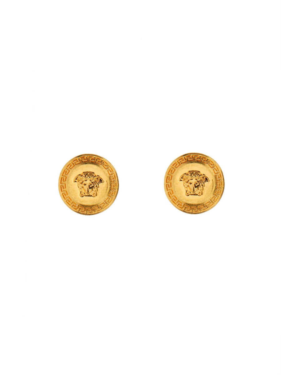 Versace Tribute Earrings — Gold Brass