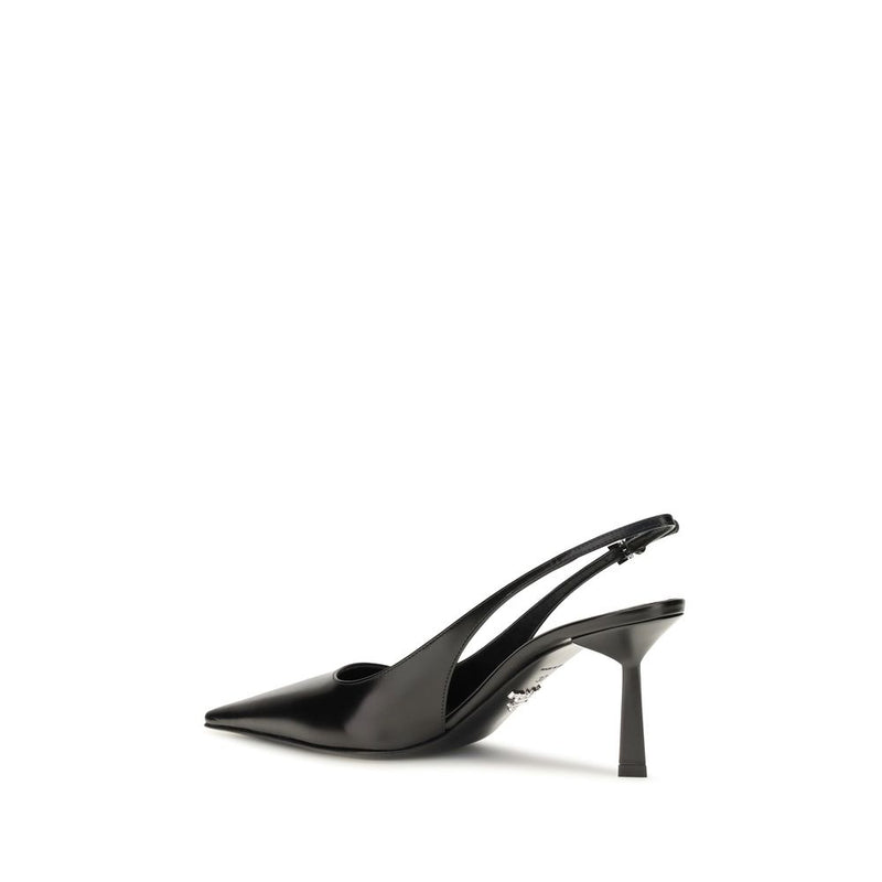 Black Calf Leather Bos Taurus High Heel Pumps