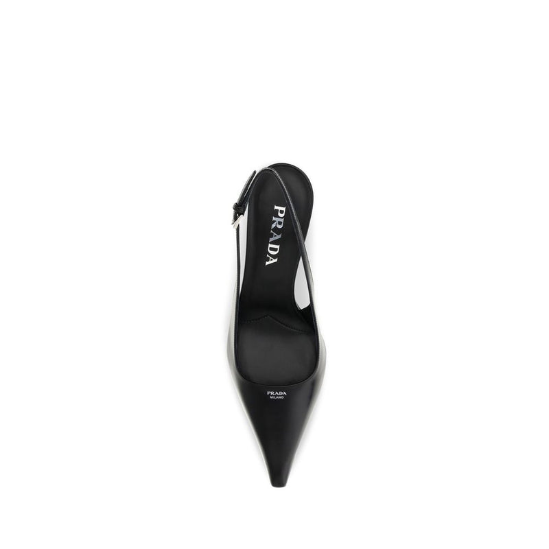 Black Calf Leather Bos Taurus High Heel Pumps