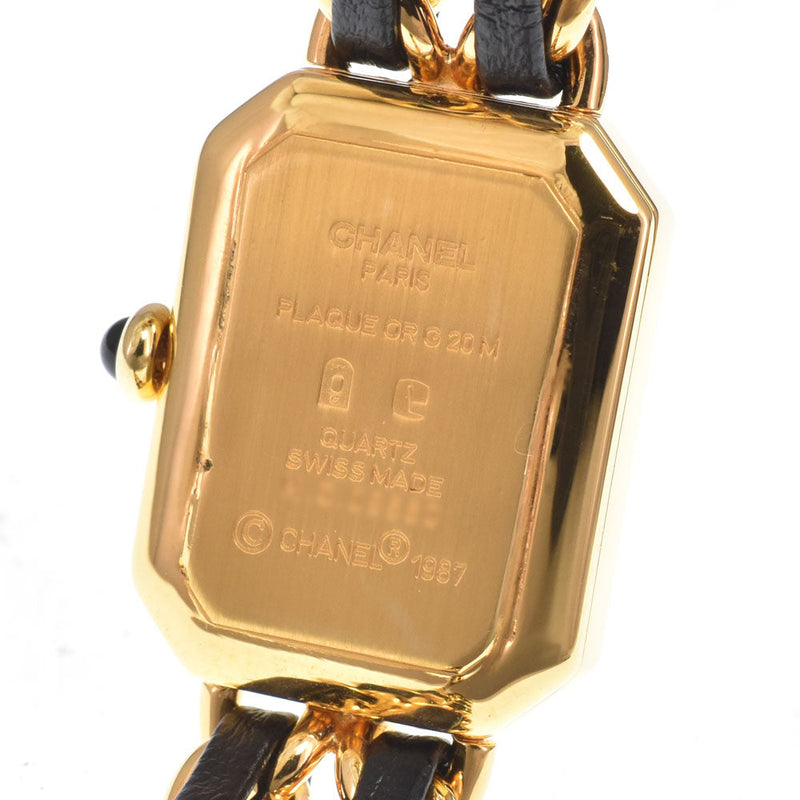 Chanel Premiere Rock Quartz Plated Metal And Leather Watches