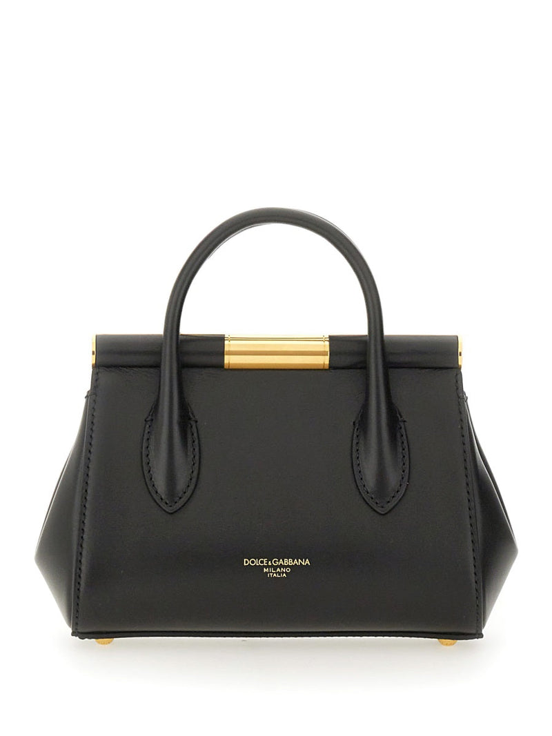 Dolce & Gabbana Top Handle Bag — Black Calf