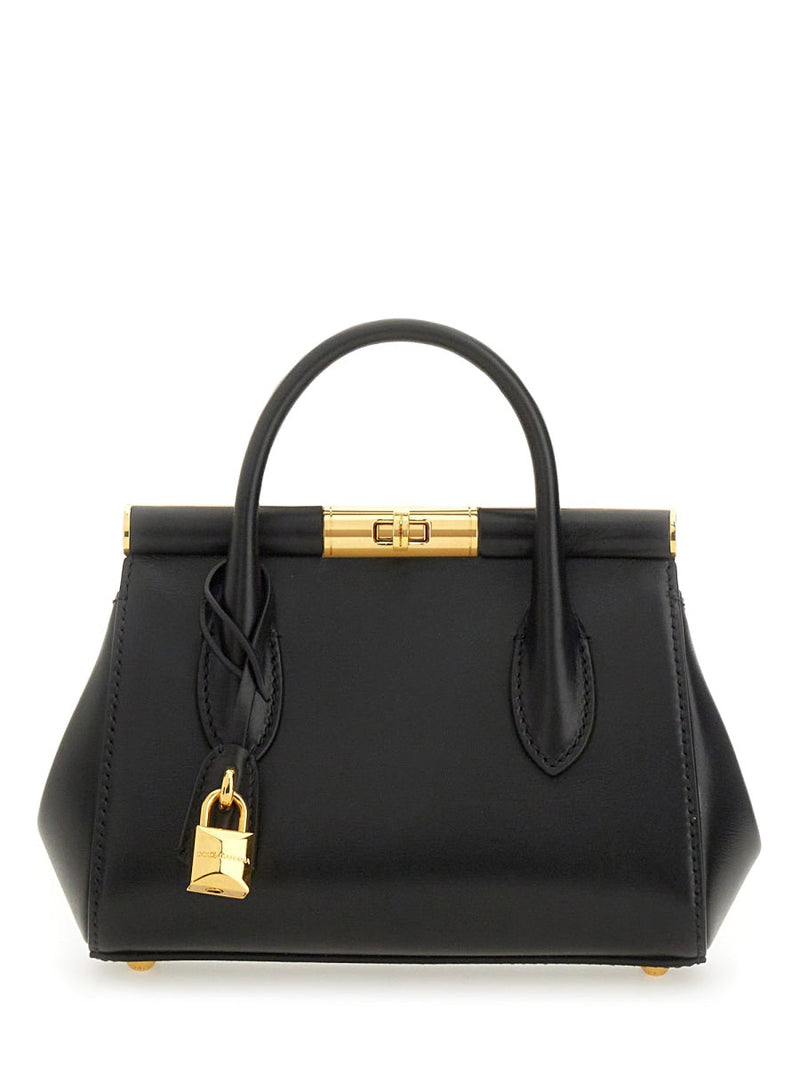 Dolce & Gabbana Top Handle Bag — Black Calf