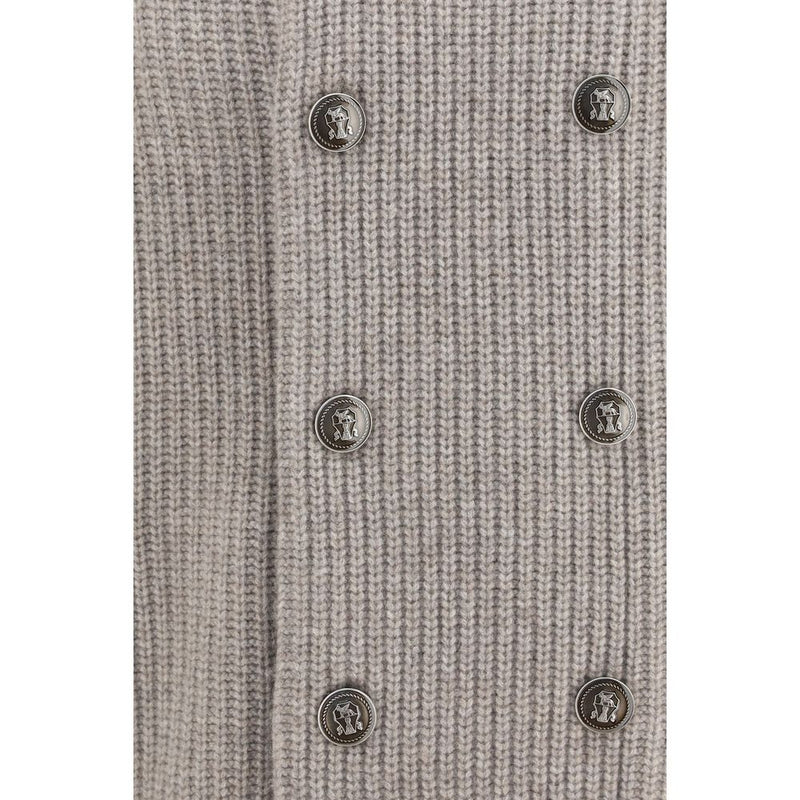 Gray Cashmere Cardigan