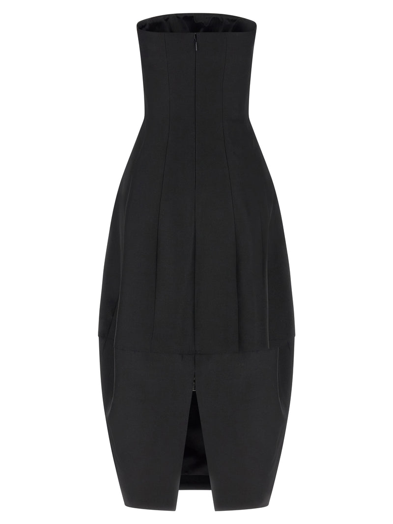 Black Wool Long Dress