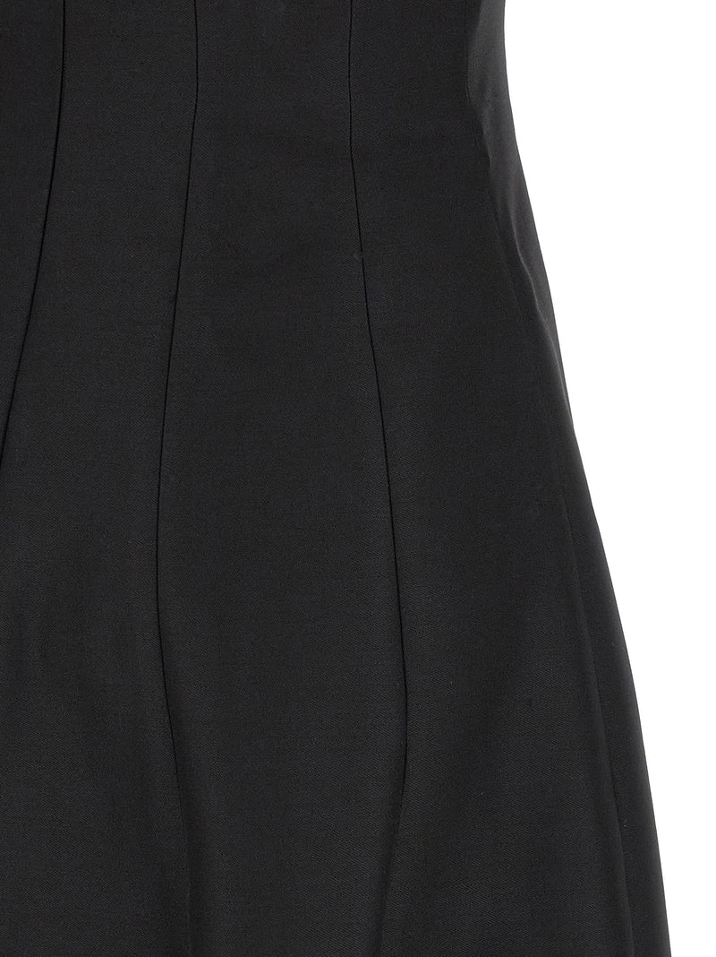 Black Wool Long Dress