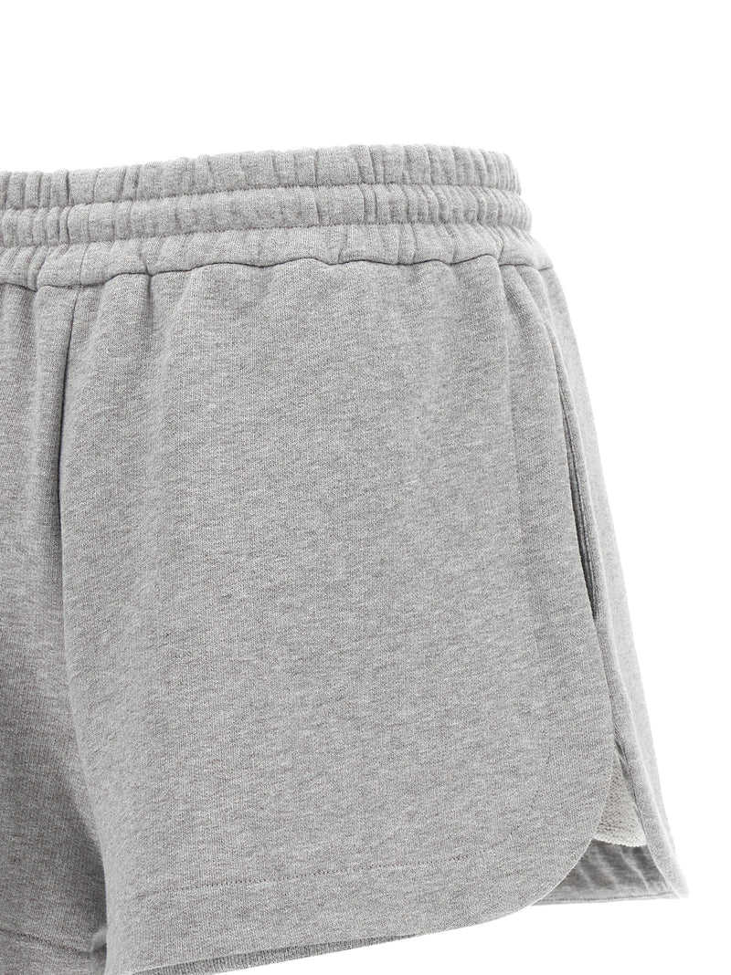 Gray Cotton Bermuda Shorts