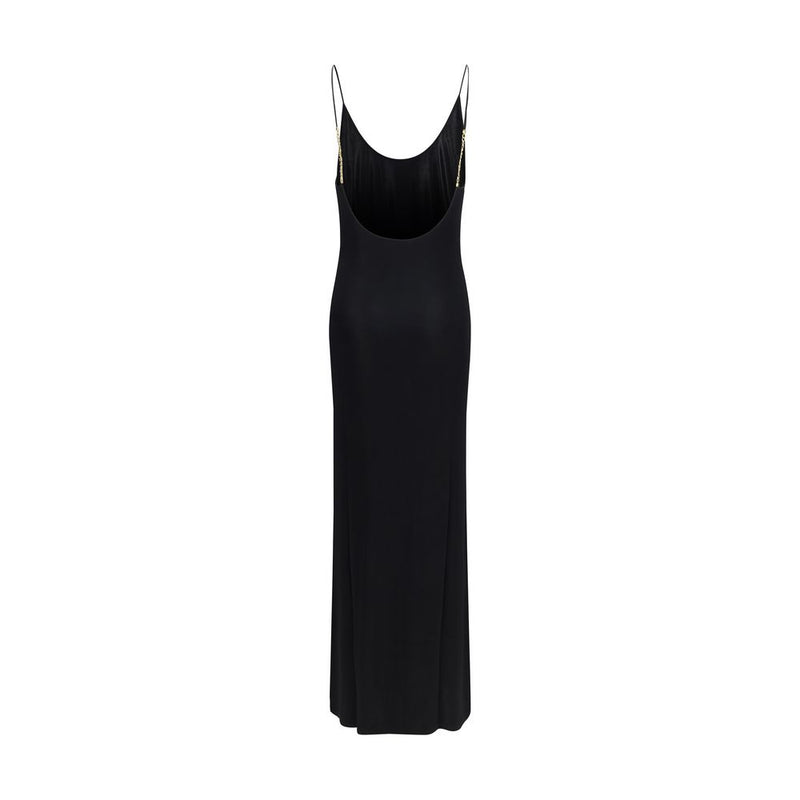 Black Viscose Casual Dress