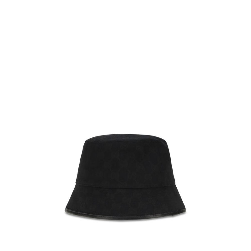 Black Fabric Bucket Hat
