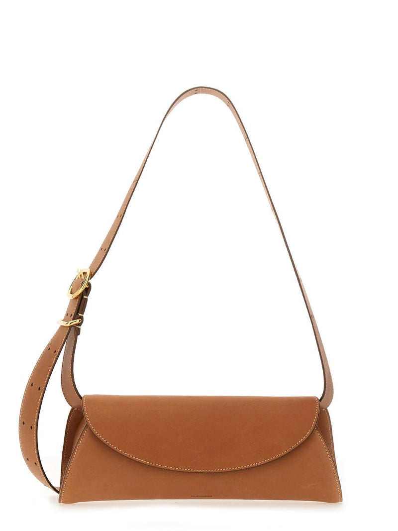 Jil Sander Cannoli Shoulder Bag — Brown Leather