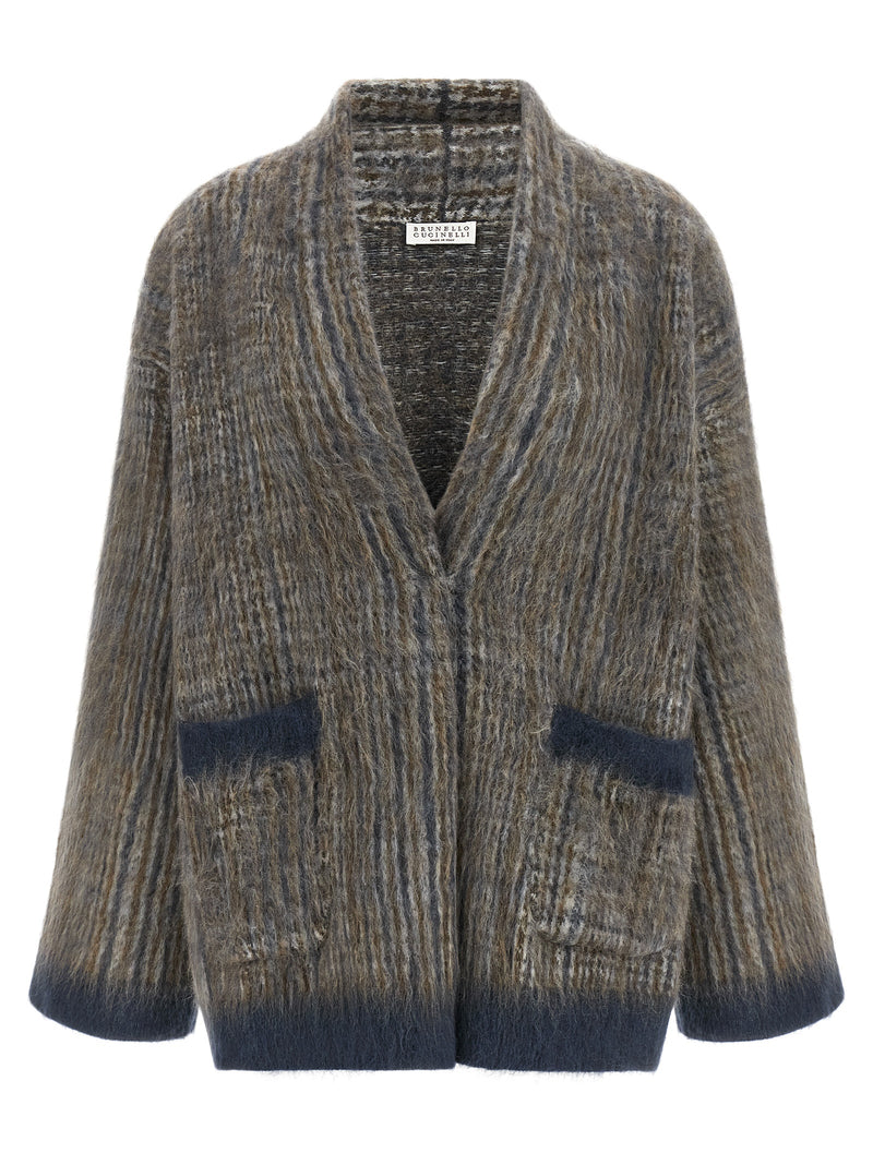 Gray Wool Cardigan