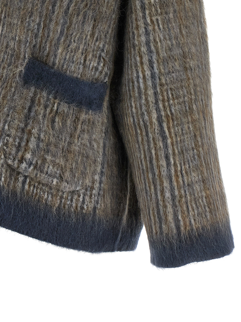 Gray Wool Cardigan