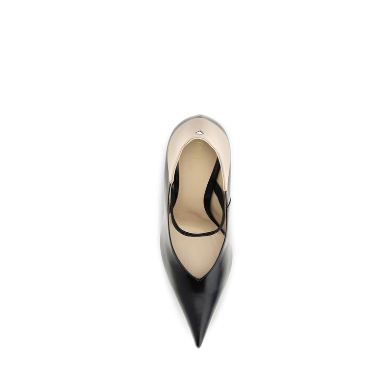 Black Calf Leather Bos Taurus High Heel Pumps