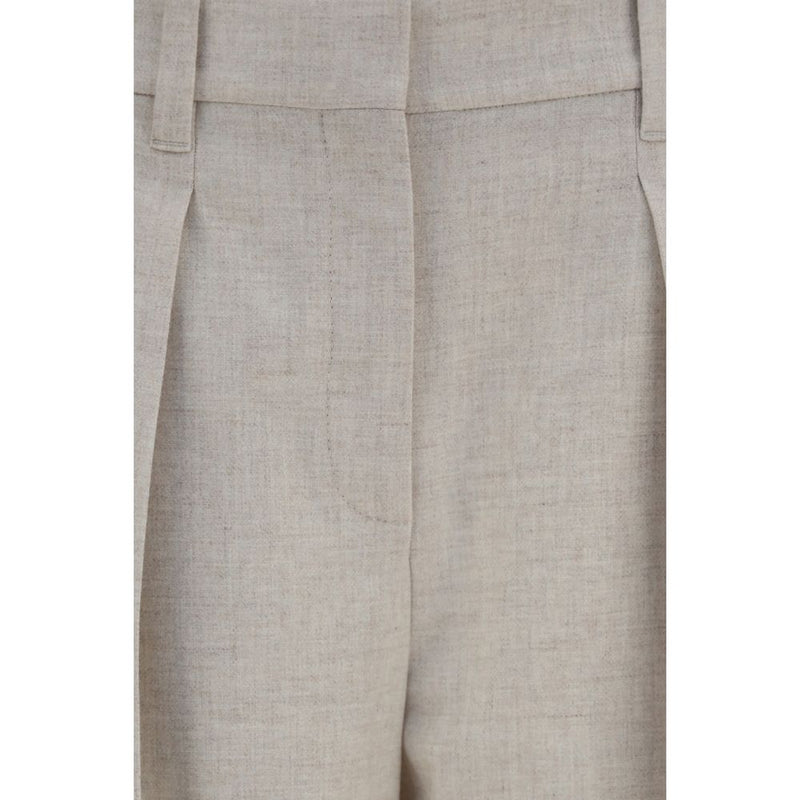 Beige Wool Oves Aries Dress Pants