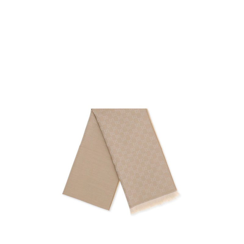 Beige Wool Oves Aries Foulard