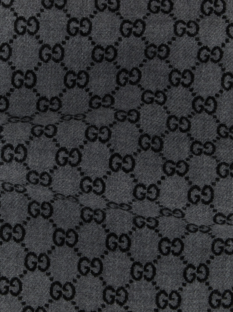 Gray Wool Scarf