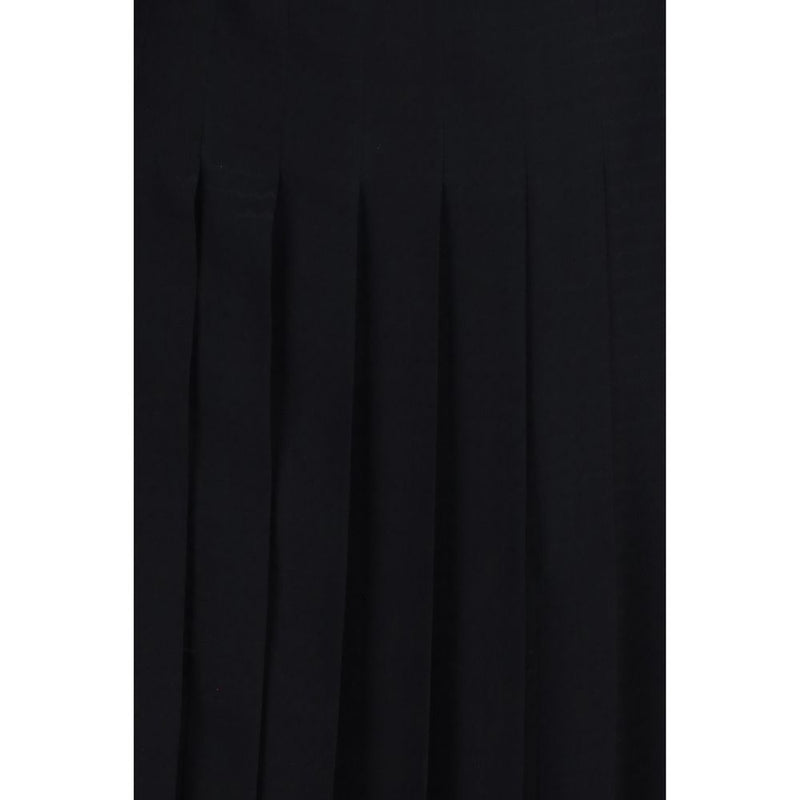 Black Silk Casual Dress