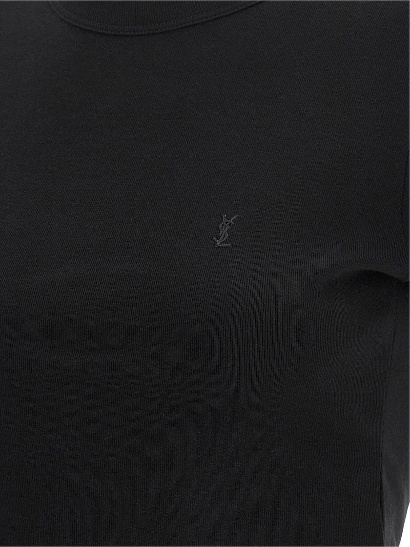 Black Cotton T-Shirt