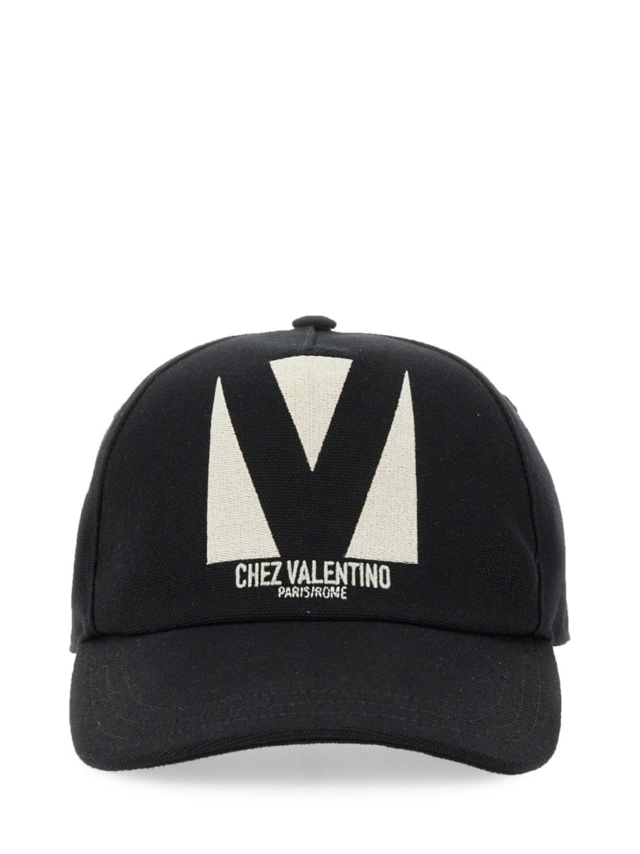 Valentino Garavani 6y2hda41wgj_0na Baseball Cap — Black Cotton Caps