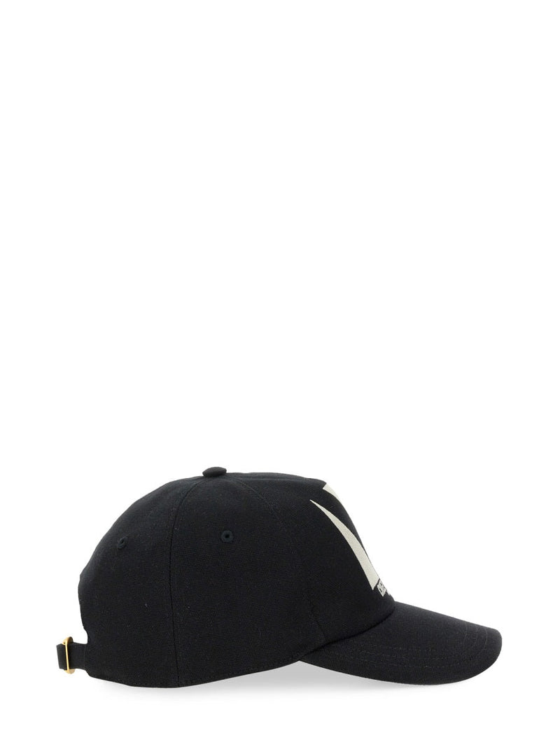 Valentino Garavani 6y2hda41wgj_0na Baseball Cap — Black Cotton Caps
