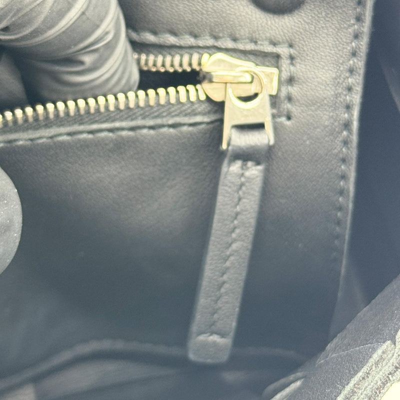 Bottega Veneta Cassette Maxi Intrecciato Leather Black Bag